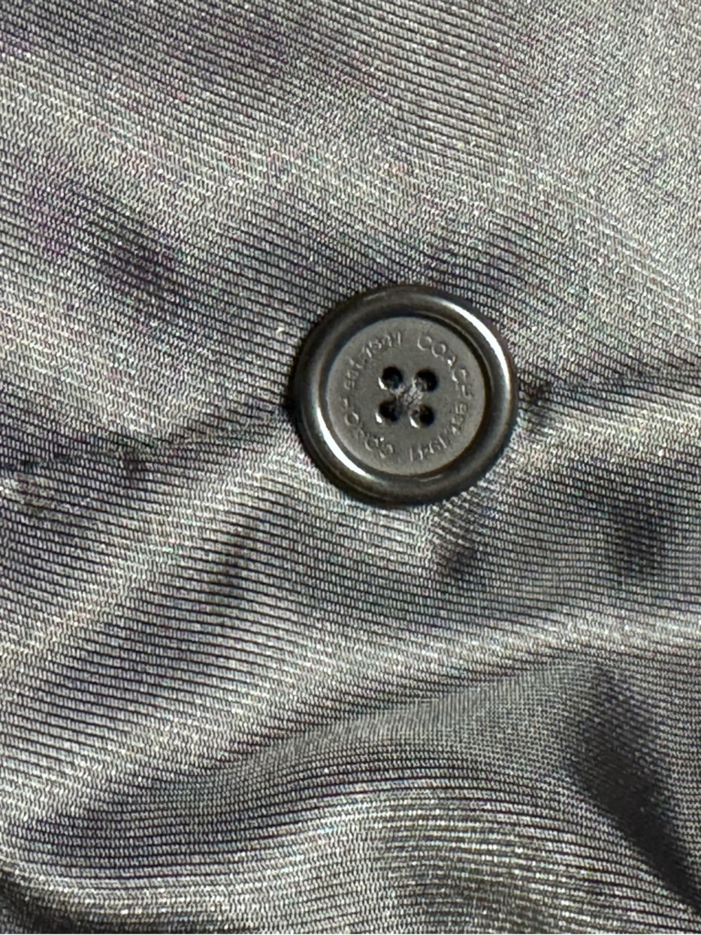 Coach Women’s Black 100% Leather Button-Front Blazer Jacket - Size XL - Picture 10 of 12